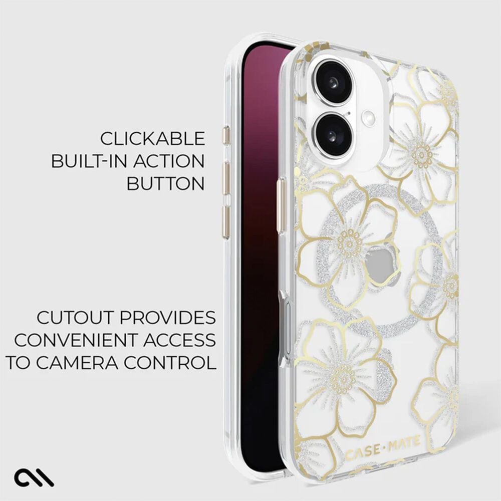 Case-Mate Floral Gems MagSafe Phone Case for the iPhone 16 Plus, , large