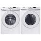 Samsung 4.5 Cu. Ft. Front Load Washer and 7.5 Cu. Ft. Electric Dryer with Sensor Dry Laundry Pair in White, , large