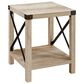 Walker Edison Barn Door Side Table in White Oak, , large