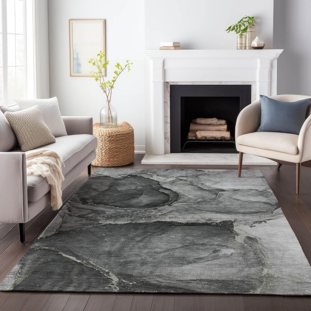Dalyn Rug Company Odyssey Charcoal 8' x 10' Area Rug, , large