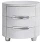 Bernhardt Lyric 3-Drawer Nightstand in White, , large