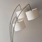 Adesso Trinity Arc Lamp in Satin Steel, , large