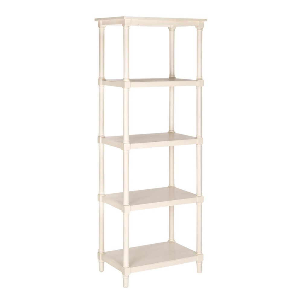 Safavieh Odessa 5 Tier Bookcase in White, , large
