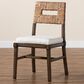 Baxton Studio Porsha Side Chair in Dark Brown and Natural, , large