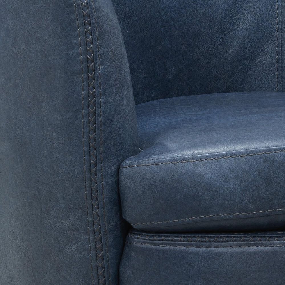 Parker House Barolo Swivel Chair in Vintage Navy (Set of 2), , large