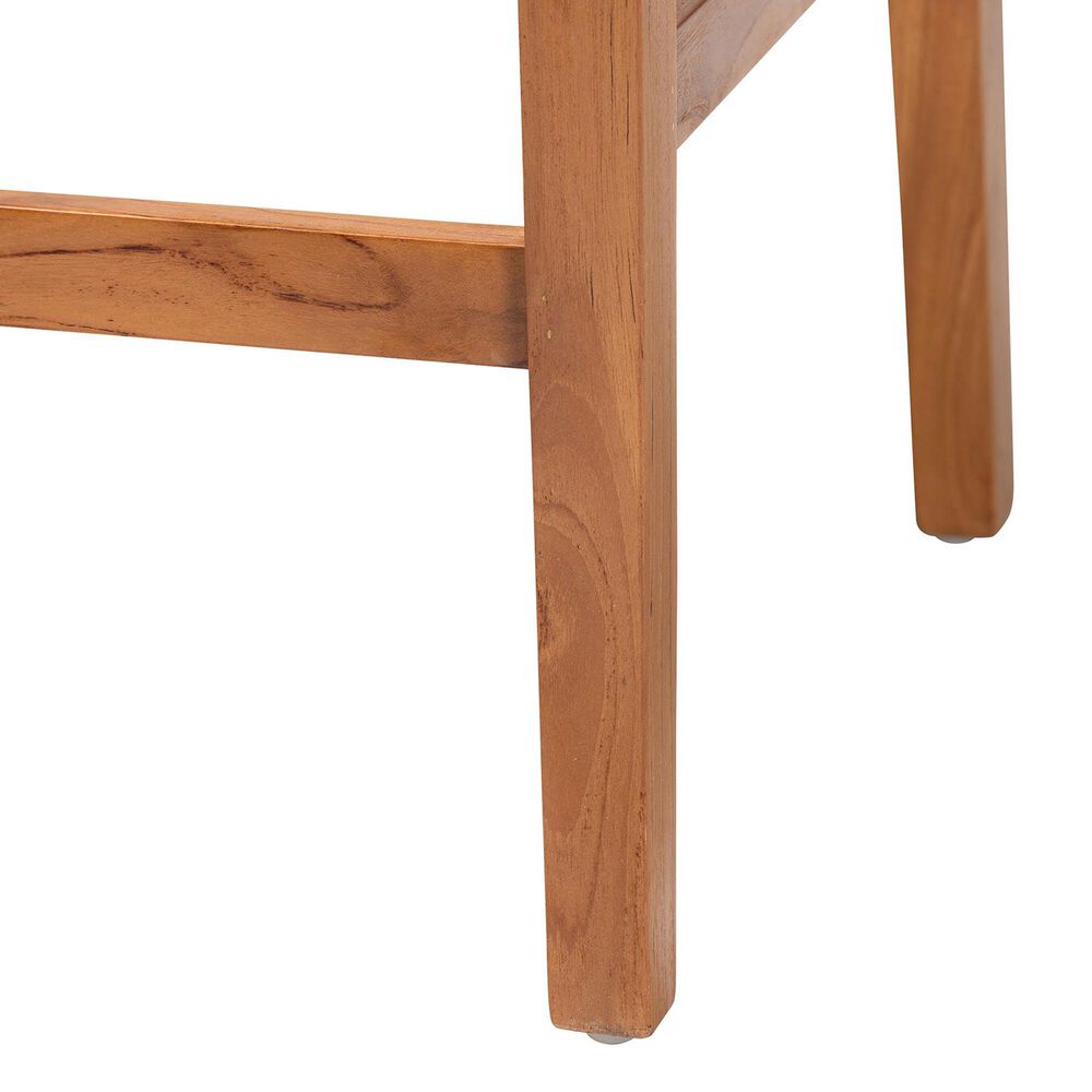 Baxton Studio Prita Bar Stool in Brown and Natural (Set of 2), , large
