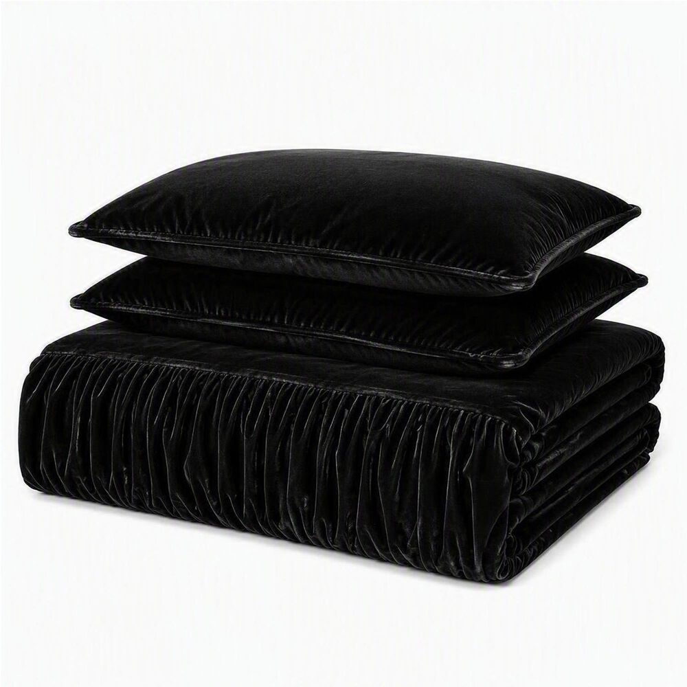 HiEnd Accents Stella 3-Piece King Bedspread Set in Black, , large