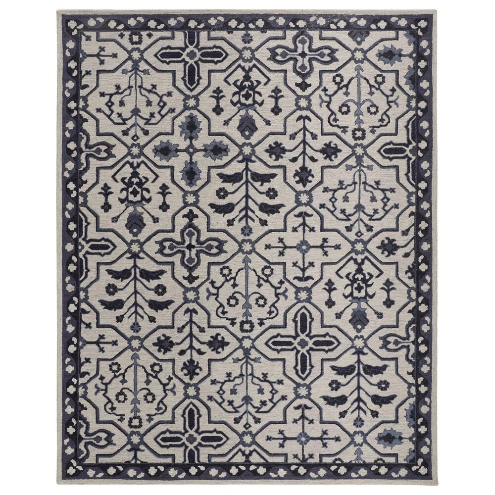 Feizy Fallon 5" x 8" Ivory Area Rug, , large