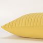 Rizzy Home 14" x 26" Polyester Filled Striped Lumbar Pillow in Yellow, , large