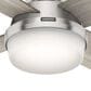 Hunter Dempsey Low Profile 52" Ceiling Fan with Light Gray Oak Blades in Brushed Nickel, , large