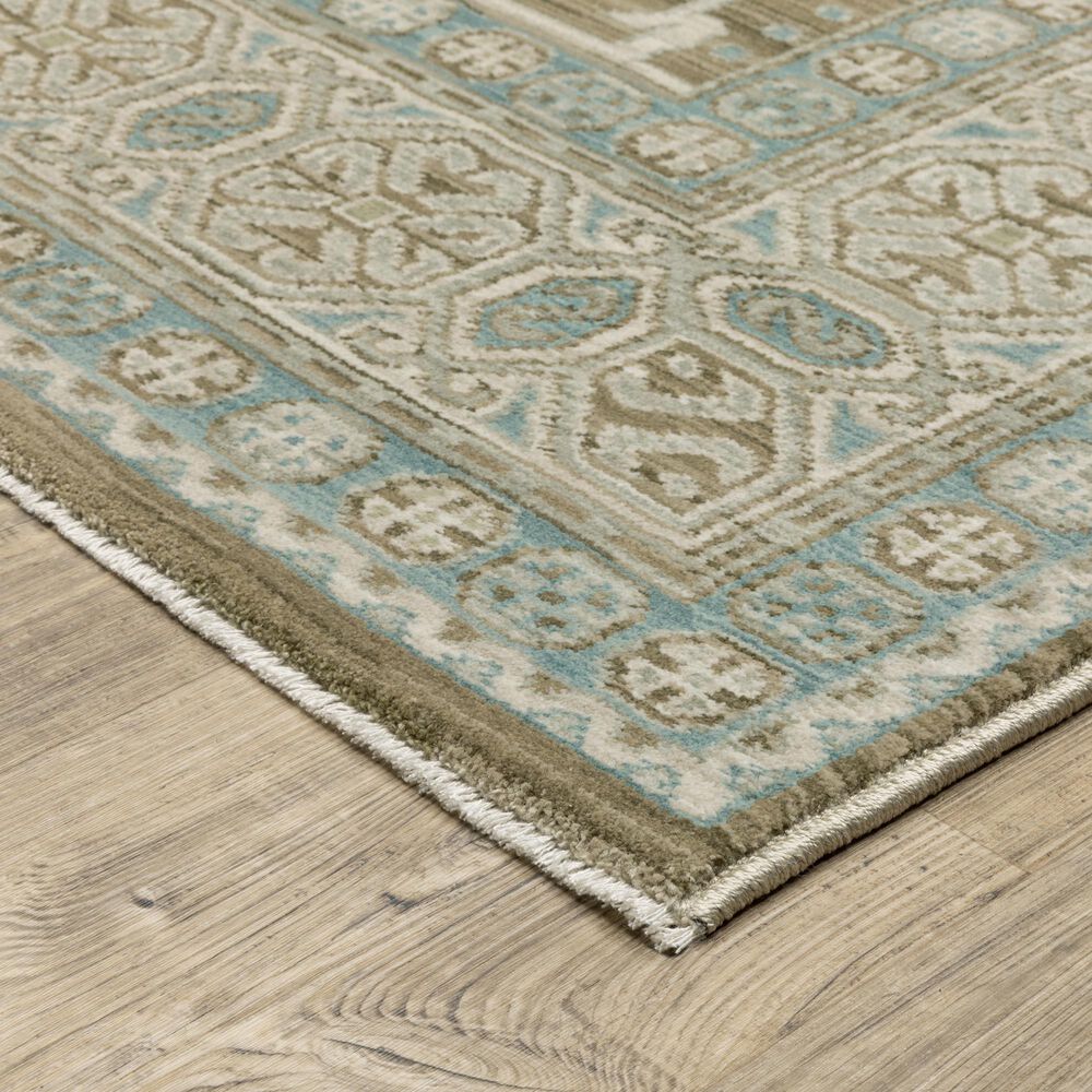 Oriental Weavers Maeve MAE08 Brown and Blue 5&#39;3&quot; x 7&#39;6&quot; Area Rug, , large