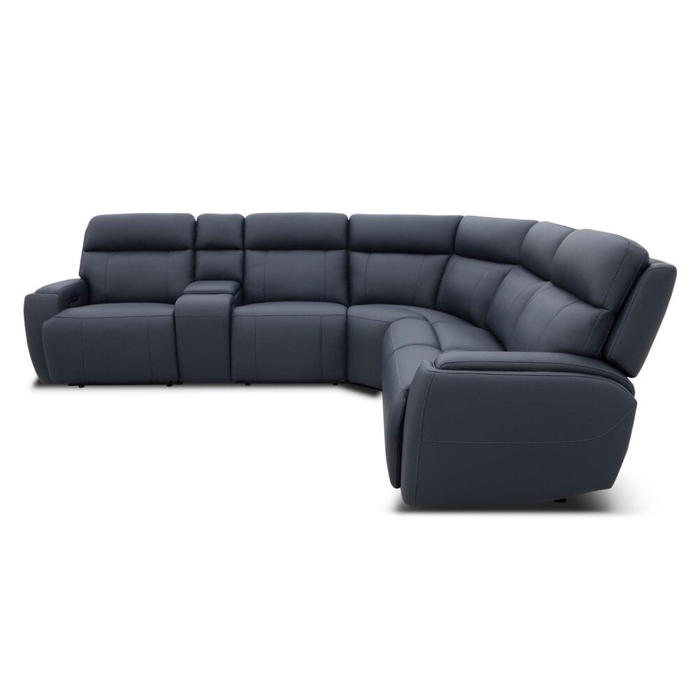 MotoMotion Cordova Collection Power Reclining Sectional in Steel Blue, , large