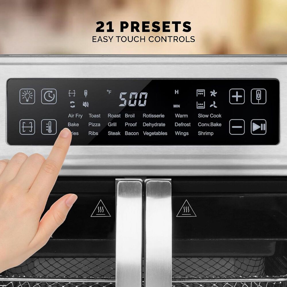 Kalorik MAXX Advance 26 Quart Digital Air Fryer Oven in Stainless Steel, , large