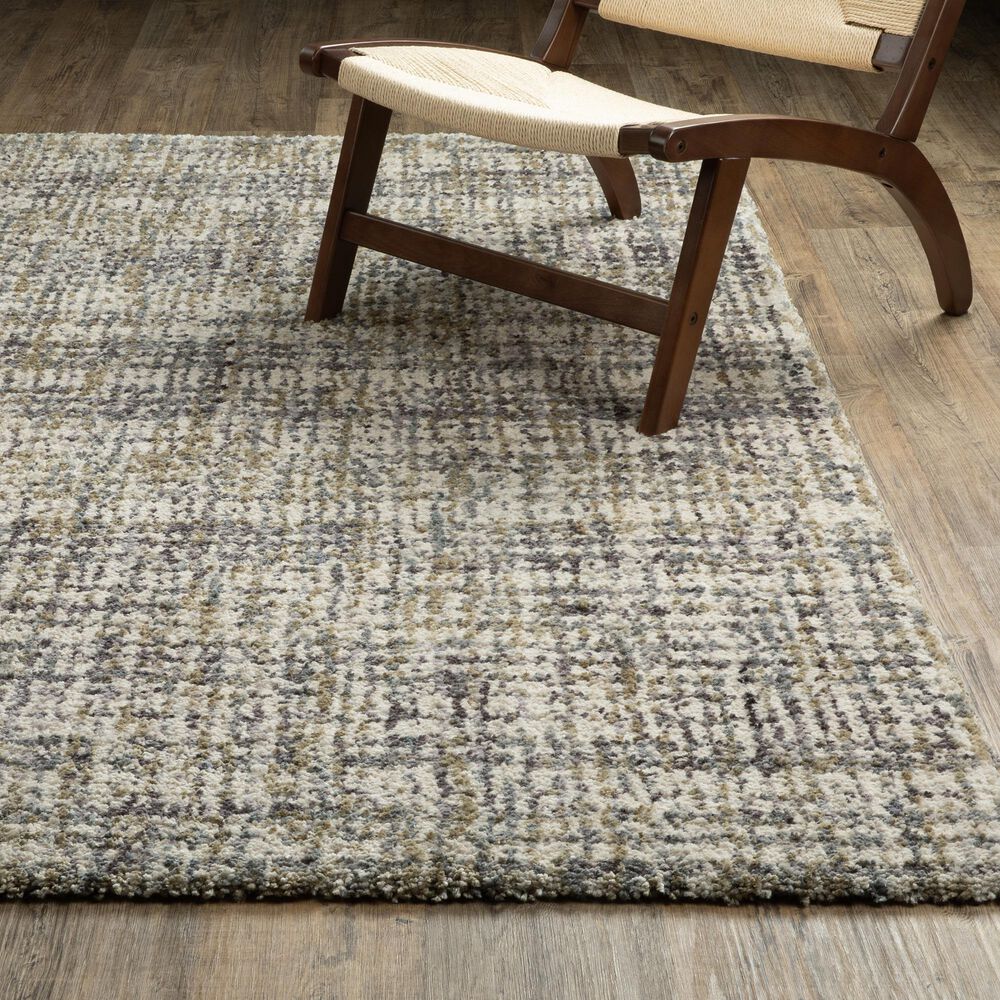 Oriental Weavers Aspen 2877B Ivory and Gold 6'7" x 9'6" Area Rug, , large
