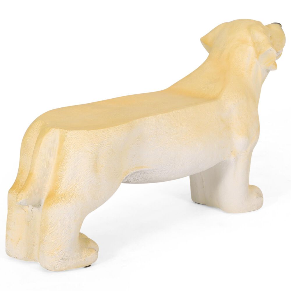 Hearth and Haven Outdoor MGO Dog Bench in Light Brown, , large