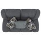 Catnapper Trifecta Manual Reclining Rocking Loveseat in Smoke, , large