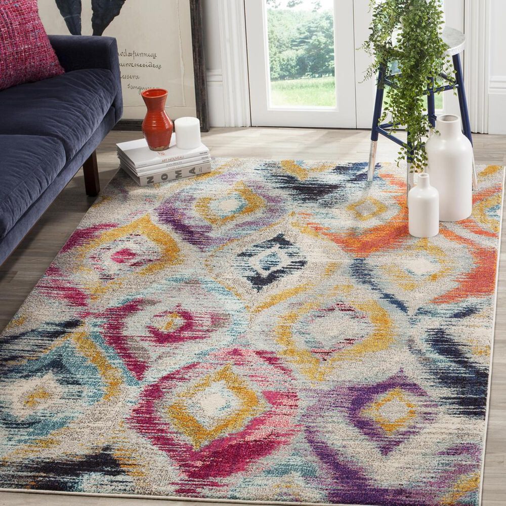Safavieh Monaco MNC242F-3 3" x 5" Multi Area Rug, , large