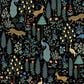 Rifle Paper Co Crafted by Cloth & Company Willie Storage Bench in Menagerie Black, , large