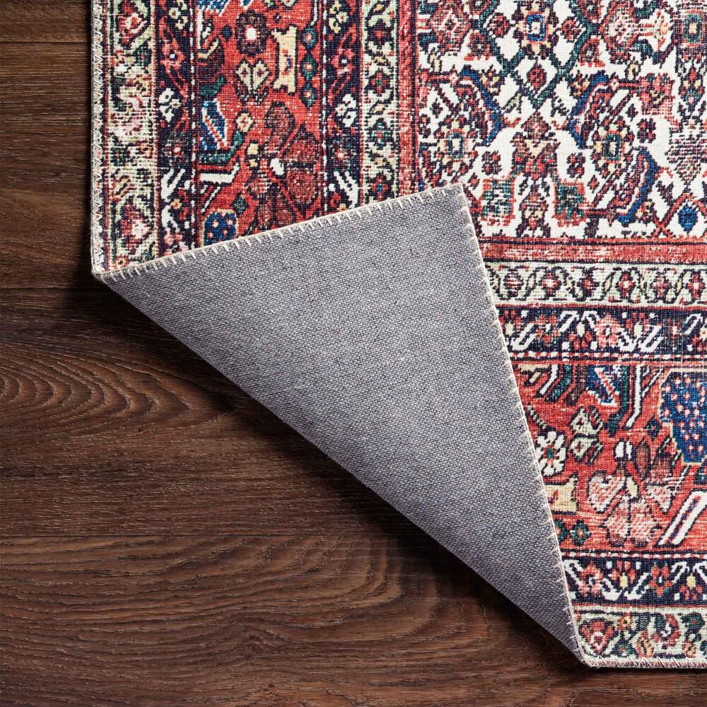 Loloi II Layla 2&#39; x 5&#39; Ivory and Brick Runner, , large