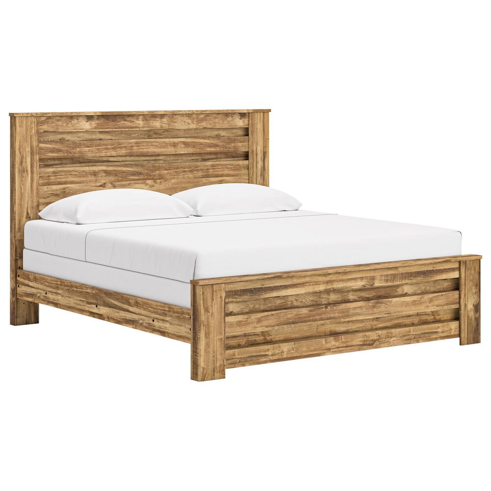 Ashley Maystonna King Panel Bed in Brown, , large