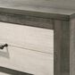 Crown Mark Rhett 2-Drawer Nightstand in Gray and White, , large