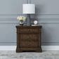 Belle Furnishings Arden Road 3-Drawer Nightstand with Charging Station in Satin Cherry, , large