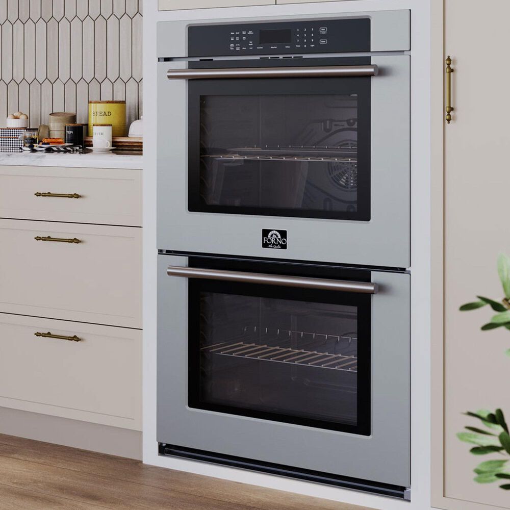 Forno Villarosa 30" Double Electric Wall Oven in Stainless Steel, , large
