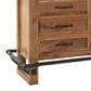 Artisan Decor Conner 3 Drawer 1 Door and Open Storage Bar in Natural and Matte Black, , large