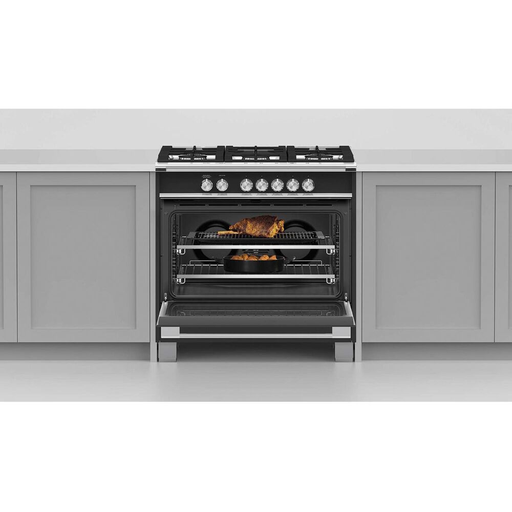 Fisher and Paykel 36" Freestanding Classic Gas Ranges in Black Nebraska Furniture Mart