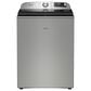 Maytag 5.3 Cu. Ft. Smart Top Load Washer and 7.4 Cu. Ft. Smart Electric Top Load Dryer Laundry Pair in Classic Silver, , large