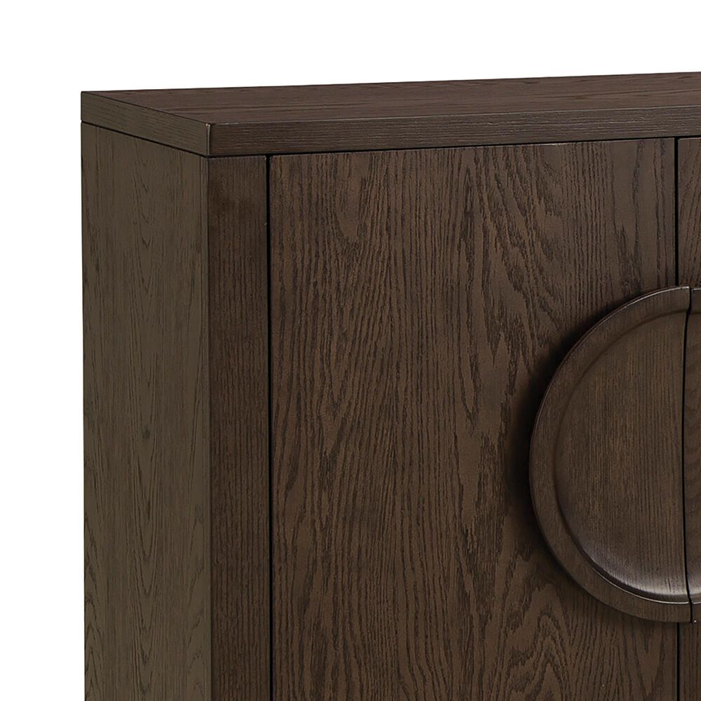 Ashley Veeda Accent Cabinet in Dark Brown, , large