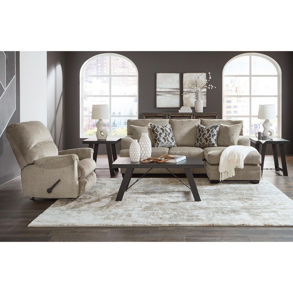 Ashley Stonemeade Manual Recliner in Taupe, , large