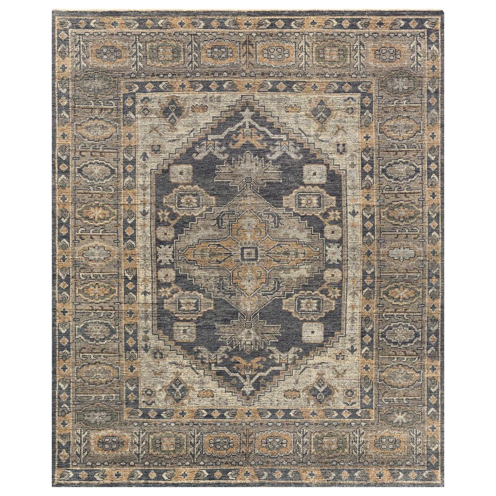 Surya Reign 10" x 14" Black, Charcoal, Medium Gray, Light Beige and Tan Area Rug, , large