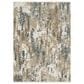 Oriental Weavers Echo Abstract Beige and Blue 3"3" x 5" Area Rug, , large