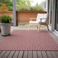 Dalyn Rug Company Hinton 10" x 14" Red Indoor/Outdoor Area Rug, , large