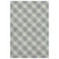 Dalyn Rug Company Soft Essentials Plaid Blue 3" x 5" Indoor/Outdoor Area Rug, , large