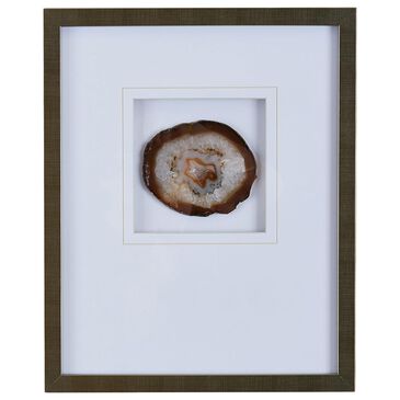 Hampton Park Natural Agate 17 x 14 Framed Wall Decor in Natural, , large