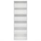 HOMLUX 6-Tier Free Standing Open Storage Bookcase in White, , large