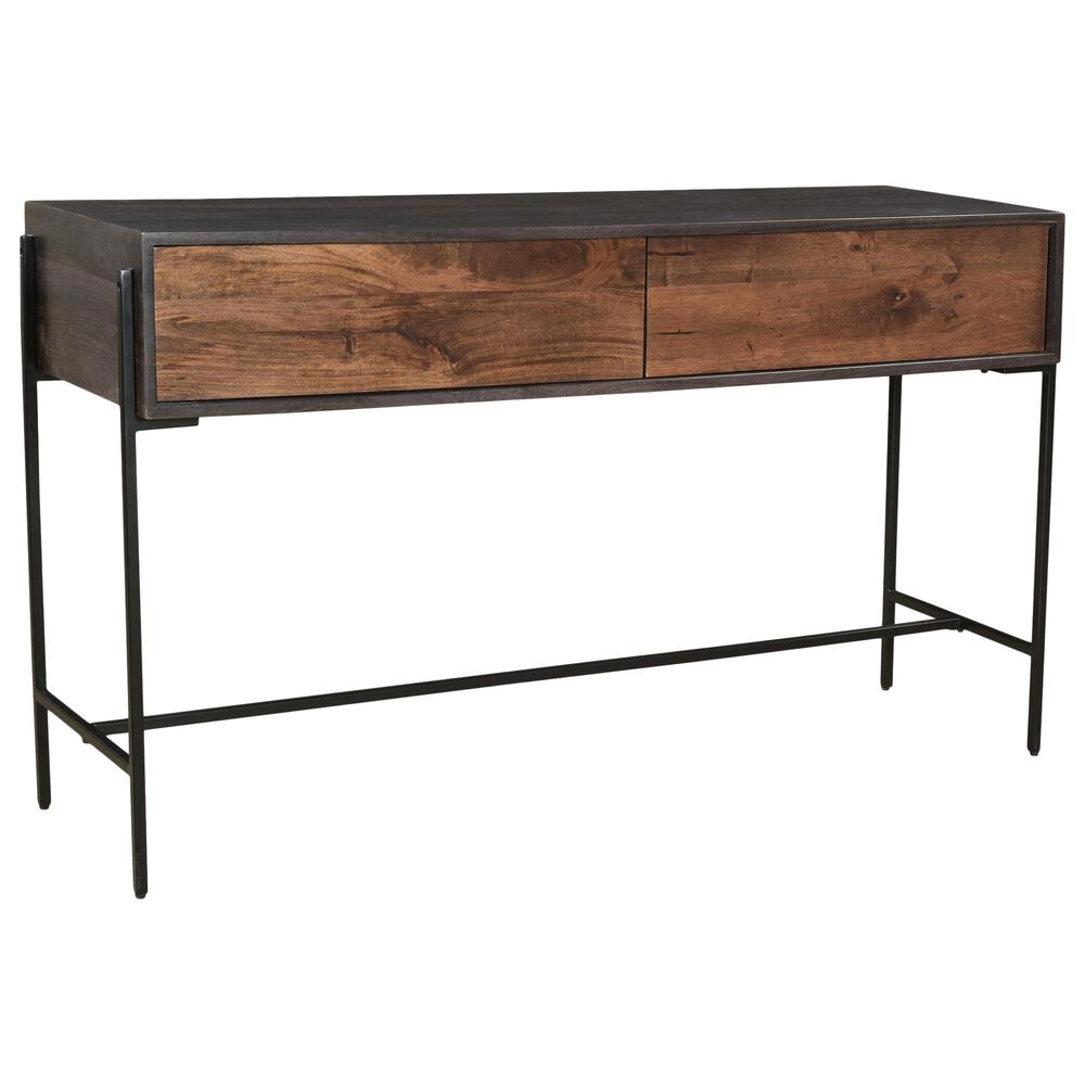 Moe"s Home Collection Tobin Console Table in Brown and Black, , large