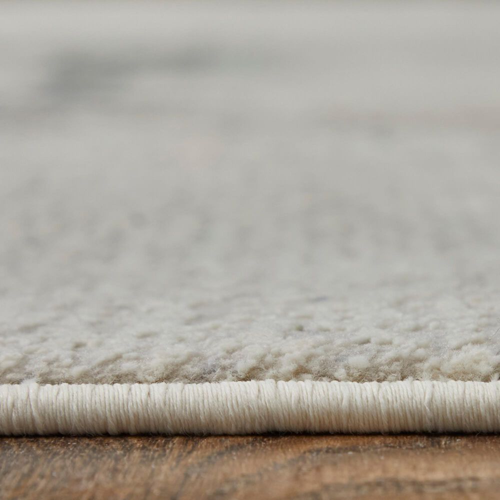Feizy Clio 7&#39;9&quot; x 10&#39; Ivory and Blue Area Rug, , large