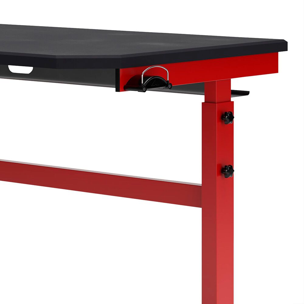 Ashley Lynxtyn Adjustable Height Desk in Red and Black, , large
