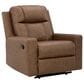 Ashley Mackmenville Manual Zero Wall Recliner in Caramel, , large