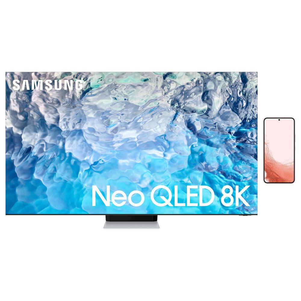 Samsung 75" Class QN900B 8K Neo QLED - Smart TV with Galaxy S22 128GB - Unlocked in Pink, , large