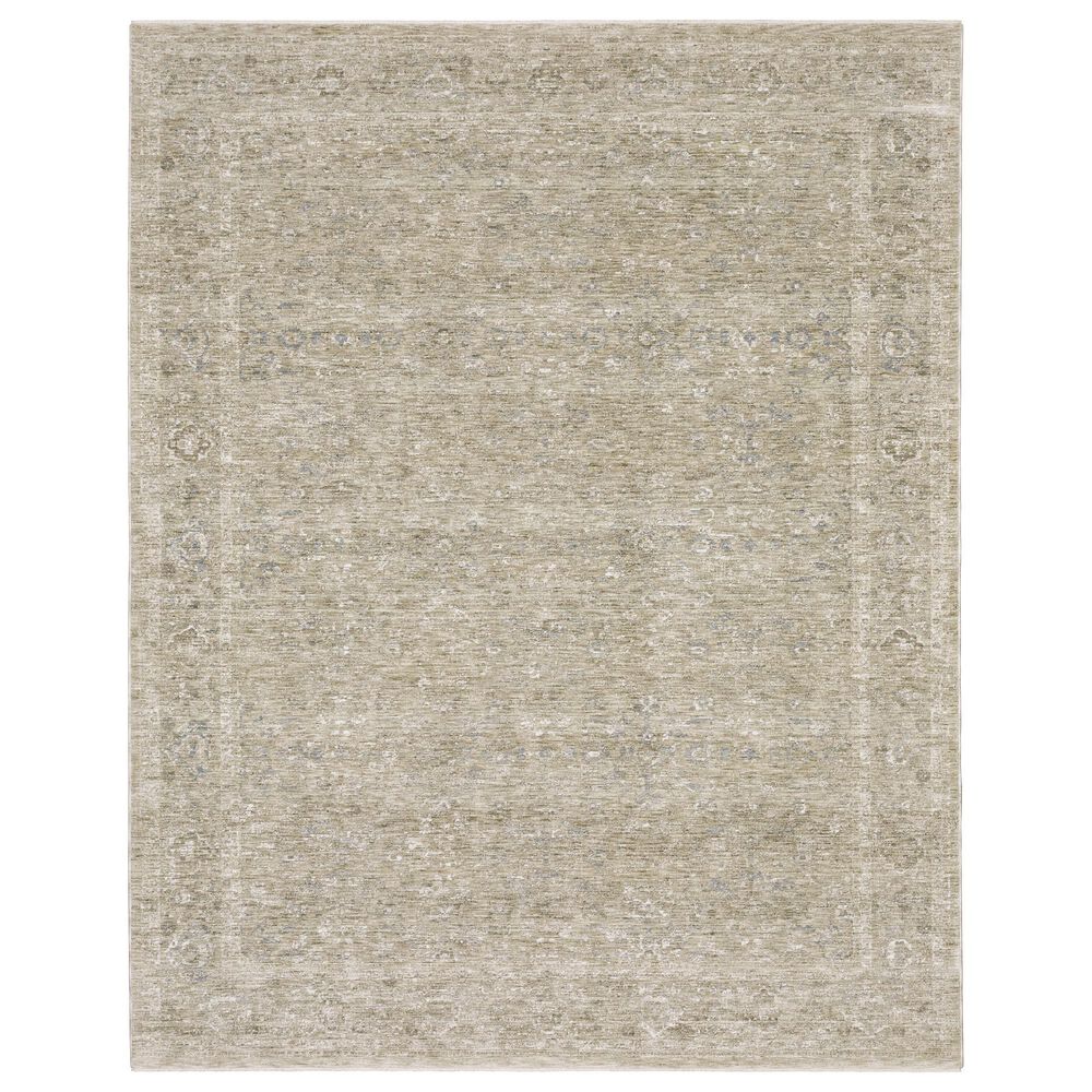 Oriental Weavers Avalon AVA07 Beige and Grey 7"10" x 10"2" Area Rug, , large