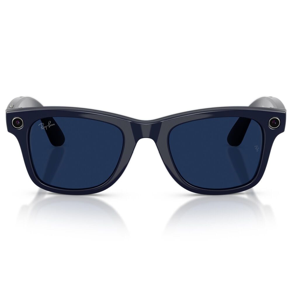 Rayban Glasses Wayfarer Gen 2 53mm Sunglasses with Clear and Sapphire Transitions Lenses in Shiny Cosmic Blue, , large