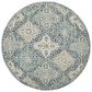Safavieh Evoke EVK274C 5"1" Round Light Blue and Ivory Area Rug, , large
