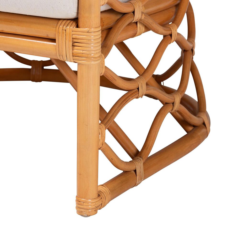 Baxton Studio Acelynn Arm Chair in Neutral, , large