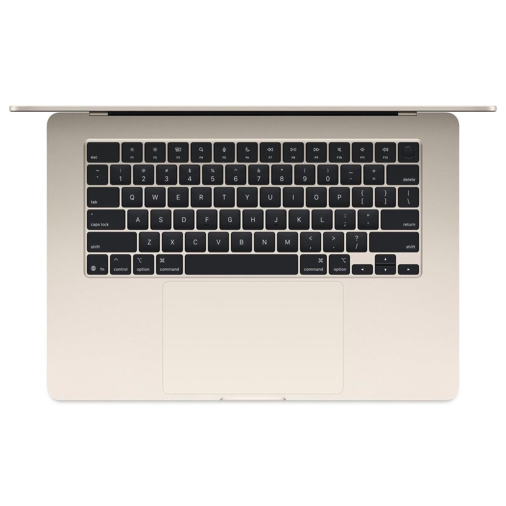 Apple MacBook Air 15.3&quot; Laptop - Apple M4 chip 10-core CPU - 24GB RAM - 10-core GPU - 512GB SSD in Starlight with 3-Year AppleCare+, , large