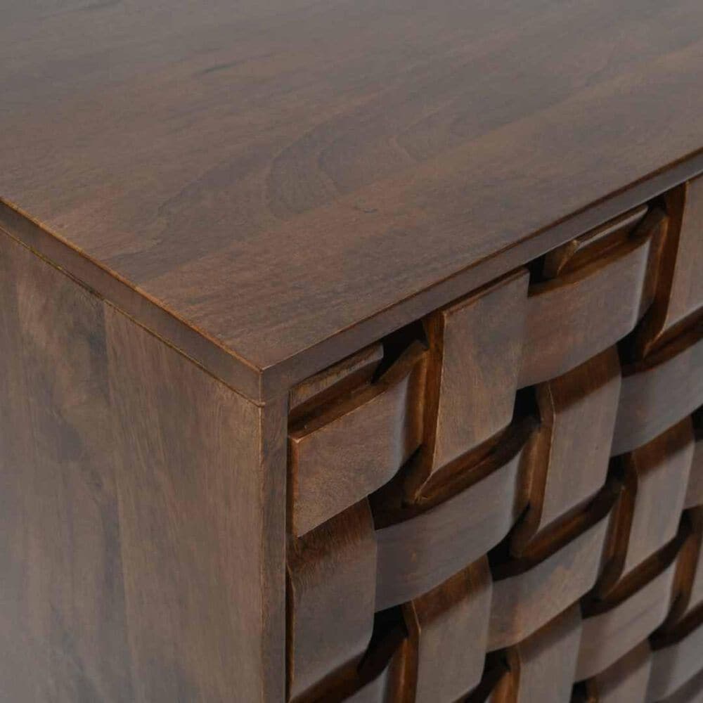 Waltham Trent Woven Front Accent Cabinet in Chestnut, , large