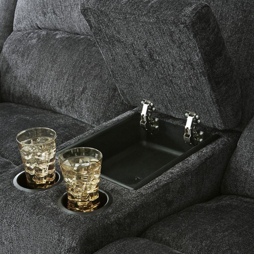 Ashley Draycoll 3-Piece Manual Reclining Living Room Set in Slate, , large